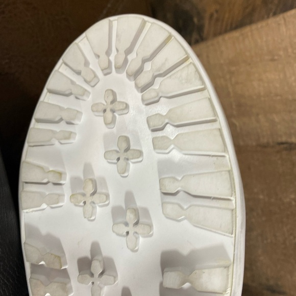 Rebecca Minkoff Women's Shelly Sneaker Boot Size 7.5 Black Leather Zip Faux Fur - Picture 11 of 13